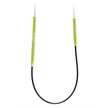 Спицы ассиметричные алюминиевые круговые Zing KnitPro, 25 см/3.50 мм 47056