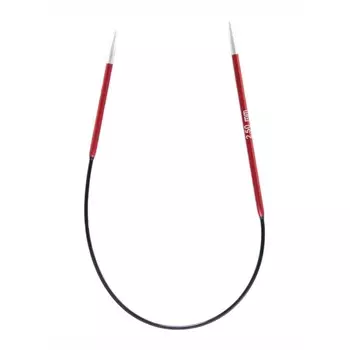 Спицы ассиметричные алюминиевые круговые Zing KnitPro, 25 см/2.50 мм 47052