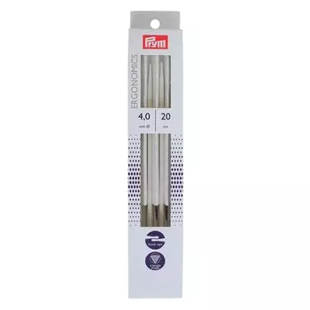 Спицы чулочные Ergonomics, 4 мм/20 см, 5 шт. в упаковке