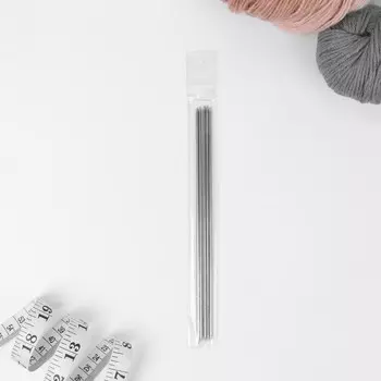 Спицы для вязания, чулочные, d = 2,3 мм, 19,5 см, 5 шт
