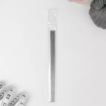 Спицы для вязания, чулочные, d = 2,4 мм, 19,5 см, 5 шт