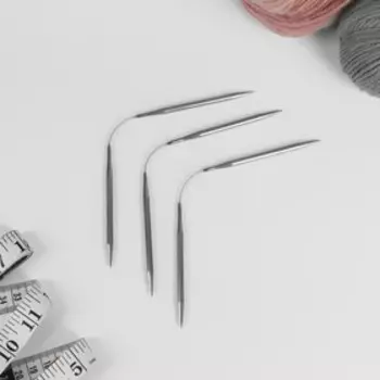 Спицы для вязания, чулочные, d = 4 мм, 21 см, 3 шт