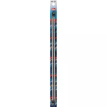 Спицы прямые алюминиевые, 35 см/4 мм, 2 шт. в упаковке