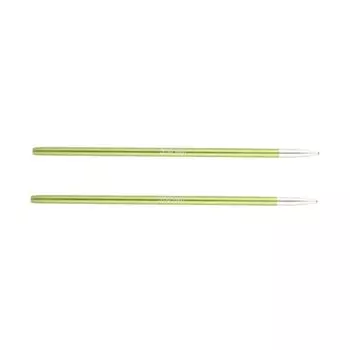 Спицы съемные алюминиевые Zing KnitPro, для тросика 35-126 см/3.50 мм 47501