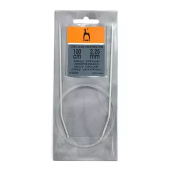 Спицы вязальные круговые 2,25 мм/100 см, алюминий