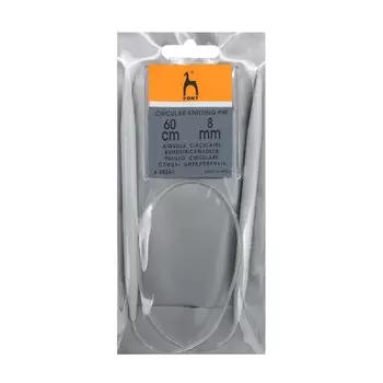 Спицы вязальные круговые 8,00 мм/60 см, пластик