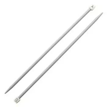 Спицы вязальные прямые 7,50 мм/35см, пластик, 2 шт