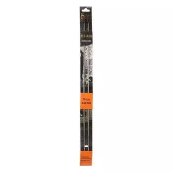 Спицы вязальные прямые ELAN 2,50 мм/35 см, сталь, 2 шт.