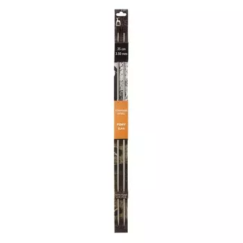 Спицы вязальные прямые ELAN 3,50 мм/35 см, сталь, 2 шт.