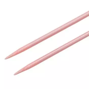 Спицы вязальные прямые PEARL 4,5 ммx25 см, розовый, пластик, 2 шт PONY