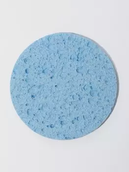 Спонж для умывания, d=8 см, синий