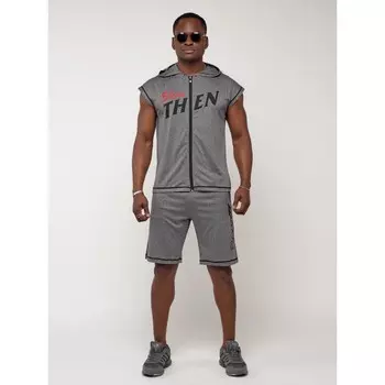 Спортивный костюм мужской, размер 46-48, цвет серый