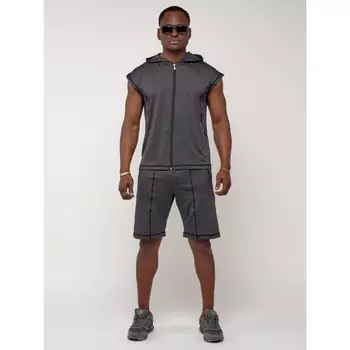 Спортивный костюм мужской, размер 48-50, цвет тёмно-серый