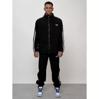 Спортивный костюм мужской, размер 48, цвет чёрный