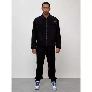 Спортивный костюм мужской, размер 48, цвет чёрный