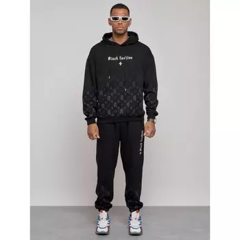 Спортивный костюм мужской, размер 48, цвет чёрный