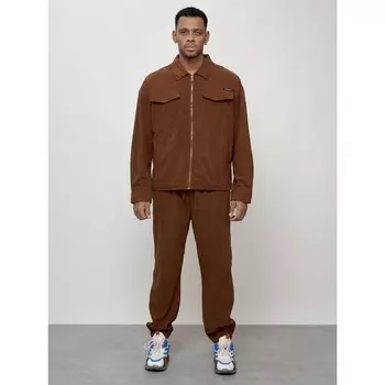 Спортивный костюм мужской, размер 48, цвет коричневый