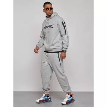 Спортивный костюм мужской, размер 48, цвет серый