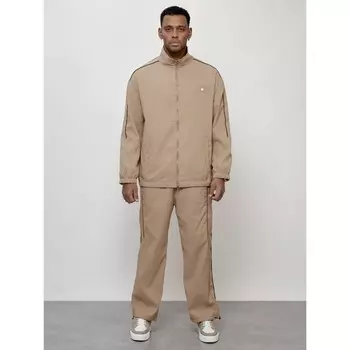 Спортивный костюм мужской, размер 50, цвет бежевый