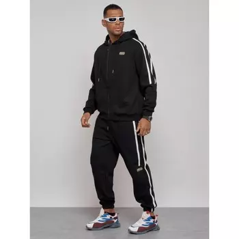 Спортивный костюм мужской, размер 50, цвет чёрный