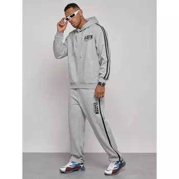 Спортивный костюм мужской, размер 50, цвет серый