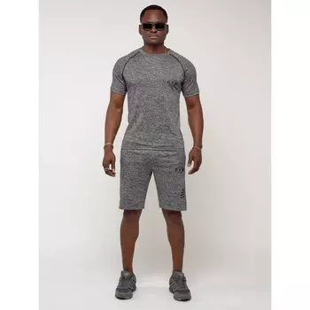 Спортивный костюм мужской, размер 54-56, цвет серый