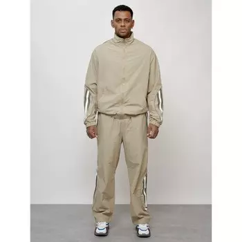 Спортивный костюм мужской, размер 54, цвет бежевый