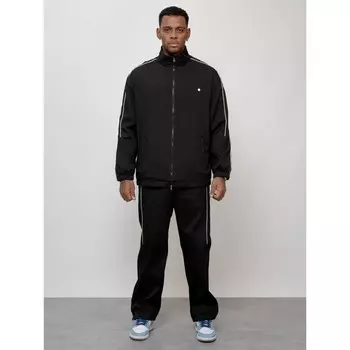 Спортивный костюм мужской, размер 54, цвет чёрный