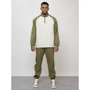 Спортивный костюм мужской, размер 54, цвет хаки