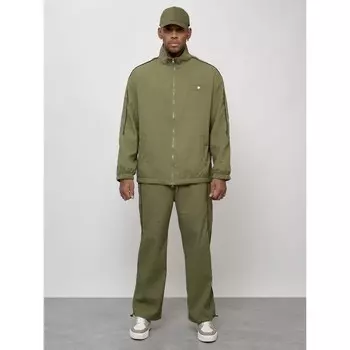 Спортивный костюм мужской, размер 54, цвет хаки