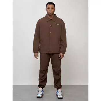 Спортивный костюм мужской, размер 56, цвет коричневый