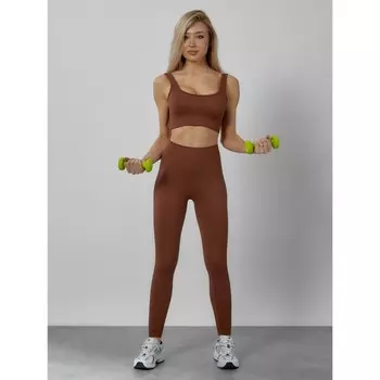 Спортивный костюм женский, размер 42, цвет коричневый