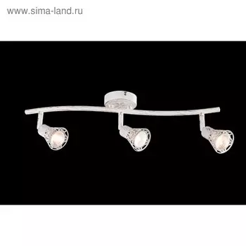 Спот Alaska 3x50Вт G5.3 белый, золотая патина 54x15x14см