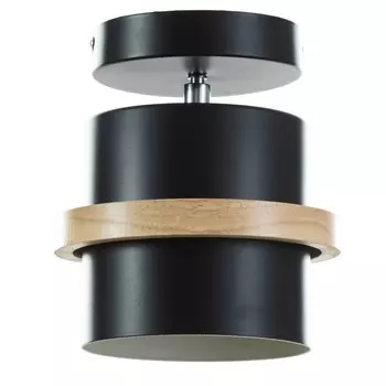 Спот «Асвер» Е27 40 Вт черный 161618 см