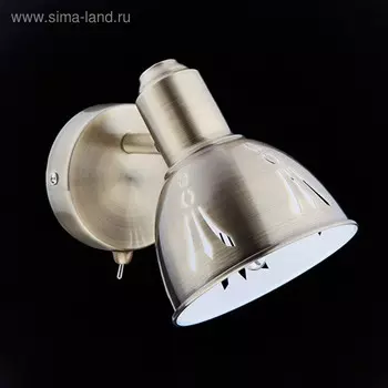 Спот Azimuth 1x40Вт Е14, бронза 11,5x19x15 см