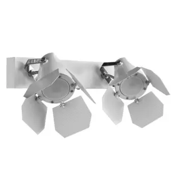 Спот "Cinema" 2x50W GU10 белый 10x40x13 см