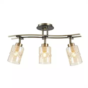 Спот Citilux «Мерида» CL142134, 60х16 см, 3х75Вт, E27, цвет коричневый