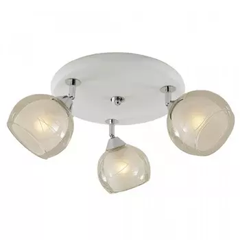 Спот Citilux «Самба» CL158131, 36х36 см, 3х75Вт, E27, цвет черно-белый