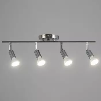 Спот "Дарни" 4xGU10 35Вт хром 46х12х12 см
