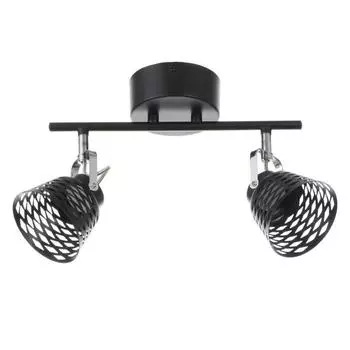 Спот ЭкономСвет Джек 2х5Вт LED 3000К 460Лм чёрный 30х21х14 см