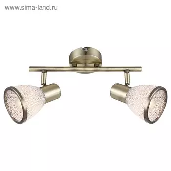 Спот ELSA 2x4Вт E14 LED античная бронза 14,5x27,5см