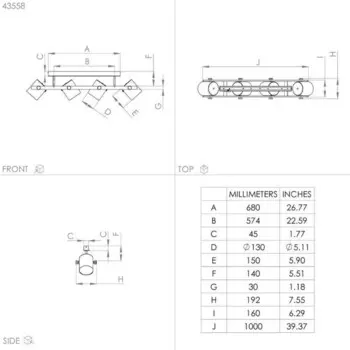 Спот HORNWOOD, E27 4X28Вт