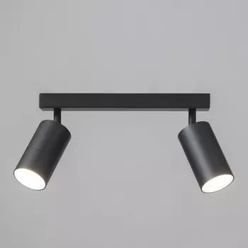 Спот «Этнес» 2хGU10 черный 29.56.516.5 см