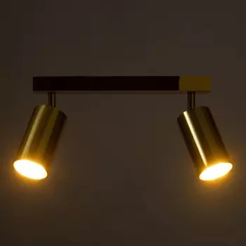 Спот «Этнес» 2хGU10 золото 29.56.516.5 см