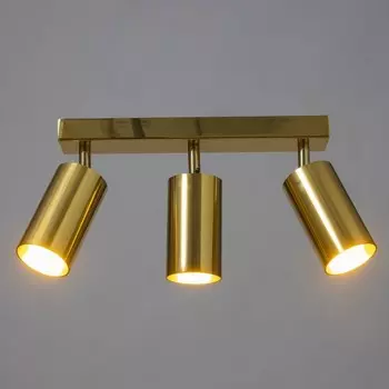 Спот "Этнес" 3хGU10 золото 50х6,5х16,5 см