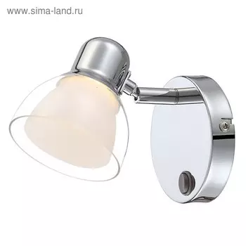 Спот NASHVILLE 1x4Вт LED хром 12,5x10x10см