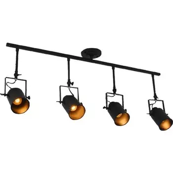 Спот Neider 4xE27 40Вт, размер 106x10,7x36 см, цвет чёрный