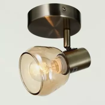 Спот Обь 1х40Вт Е14 бронза 16х10х13см