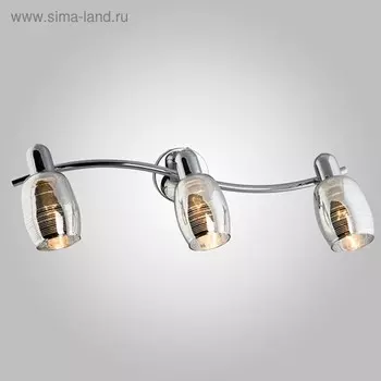 Спот Polaris 3x40Вт Е14, хром 54x18x17 см