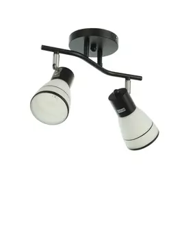 Спот потолочный «Айрис», 2хЕ14, 40 Вт, черный, 381822 см